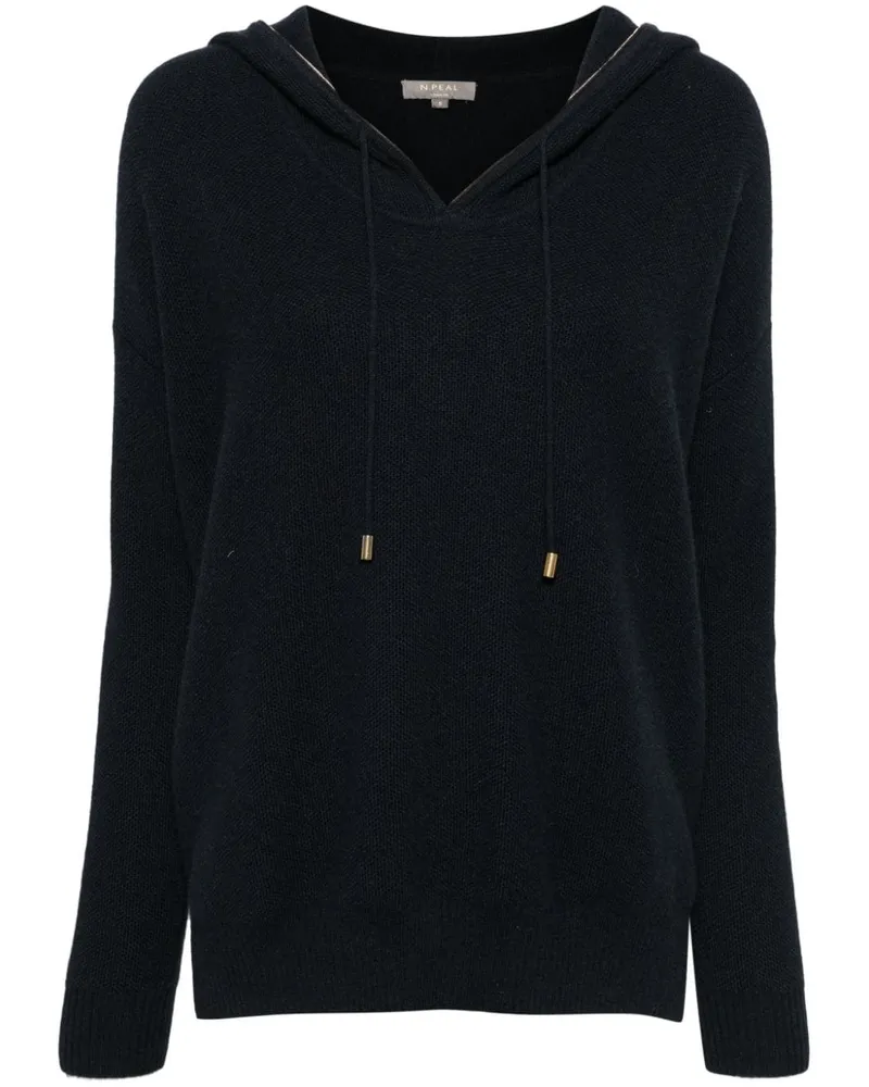 N.Peal Pullover mit Kapuze - Blau Blau