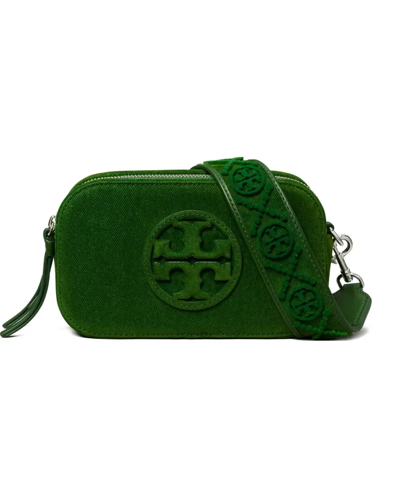 Tory Burch flocked logo mini crossbody bag - Grün Grün