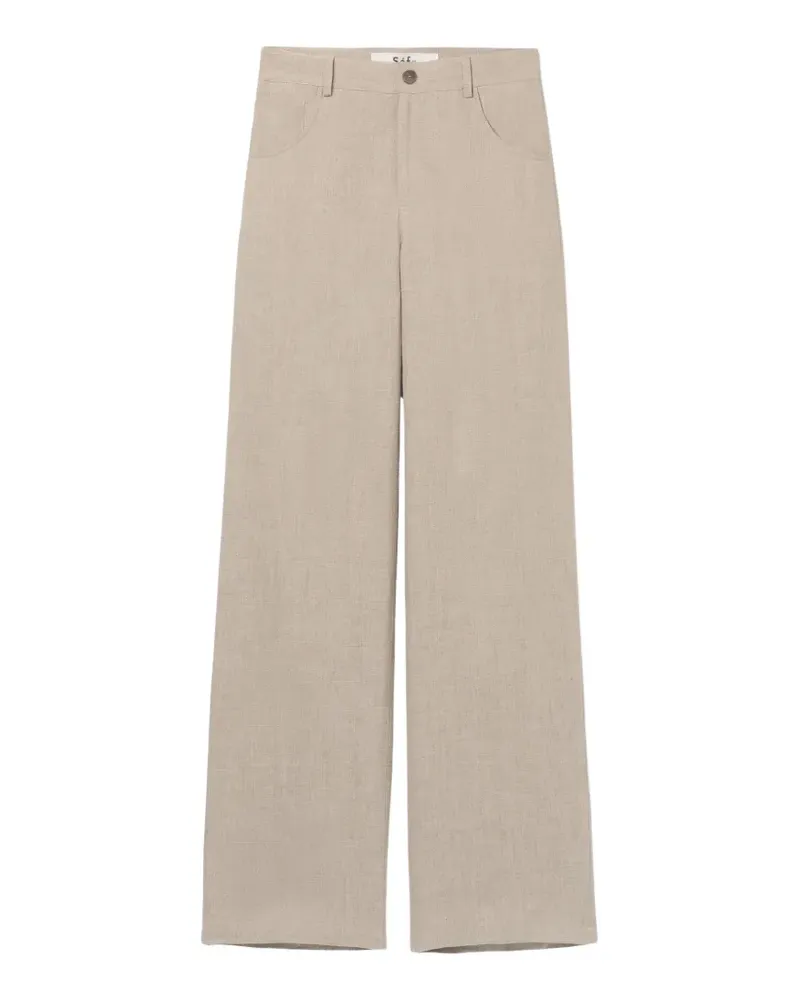 Séfr Arno wide-leg trousers - Nude Nude