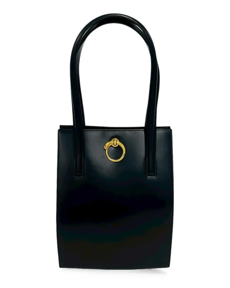 Cartier 1990-2000 Leather Panthere tote bag - Schwarz Schwarz