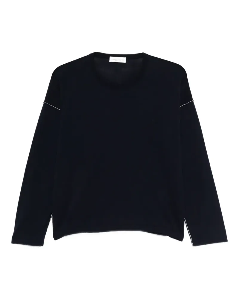 Roberto Collina contrast-stitch sweater - Blau Blau