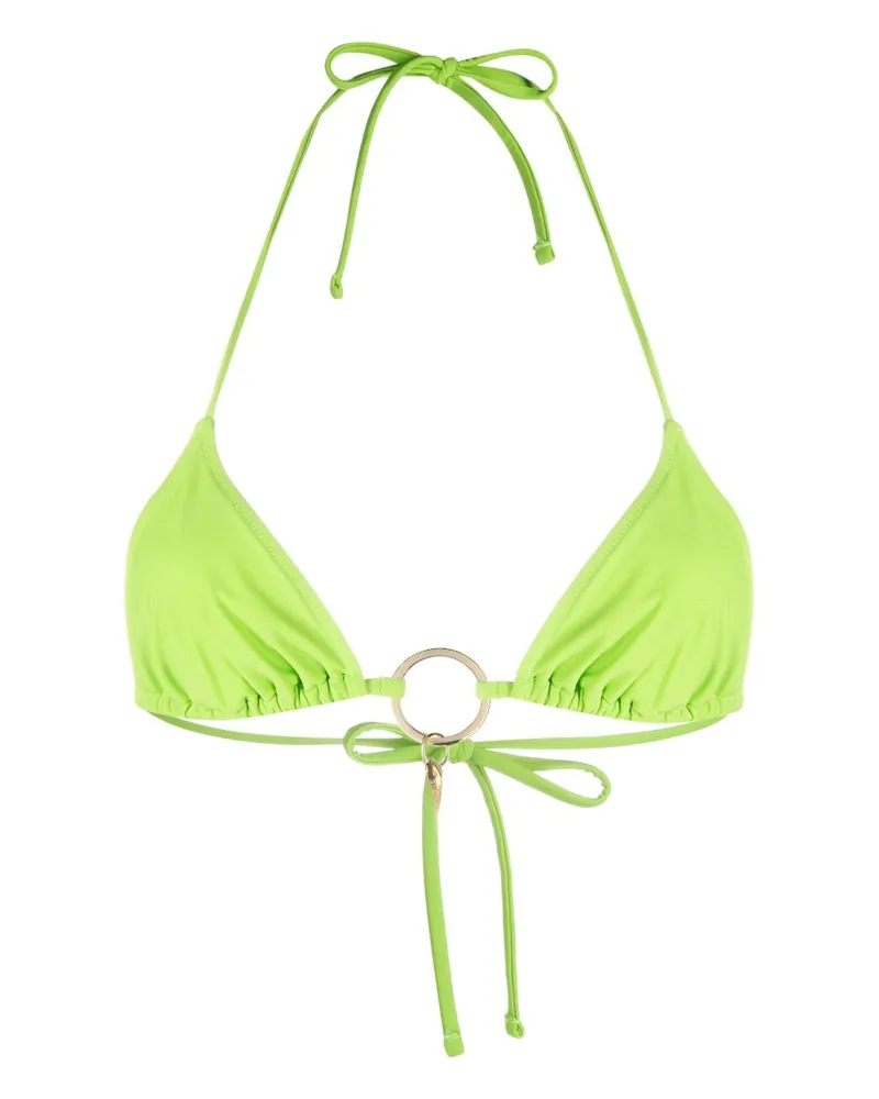 Roberto Cavalli Klassisches Triangel-Bikinioberteil - Grün Grün