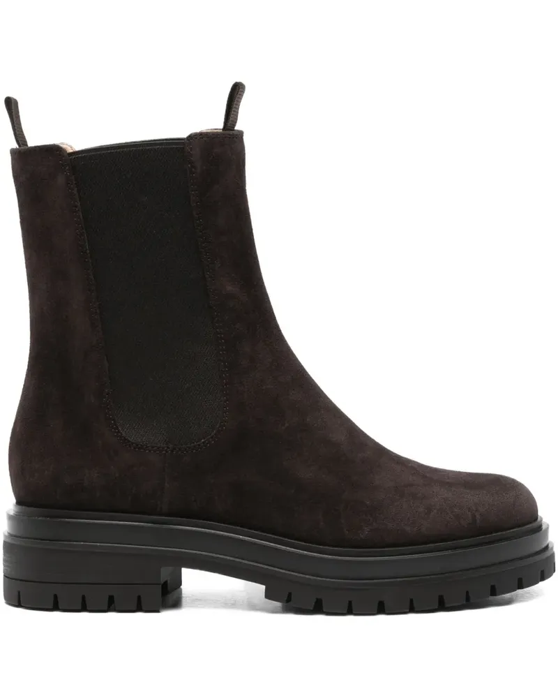 Gianvito Rossi Chester Stiefel mit elastischen Einsätzen - Braun Braun