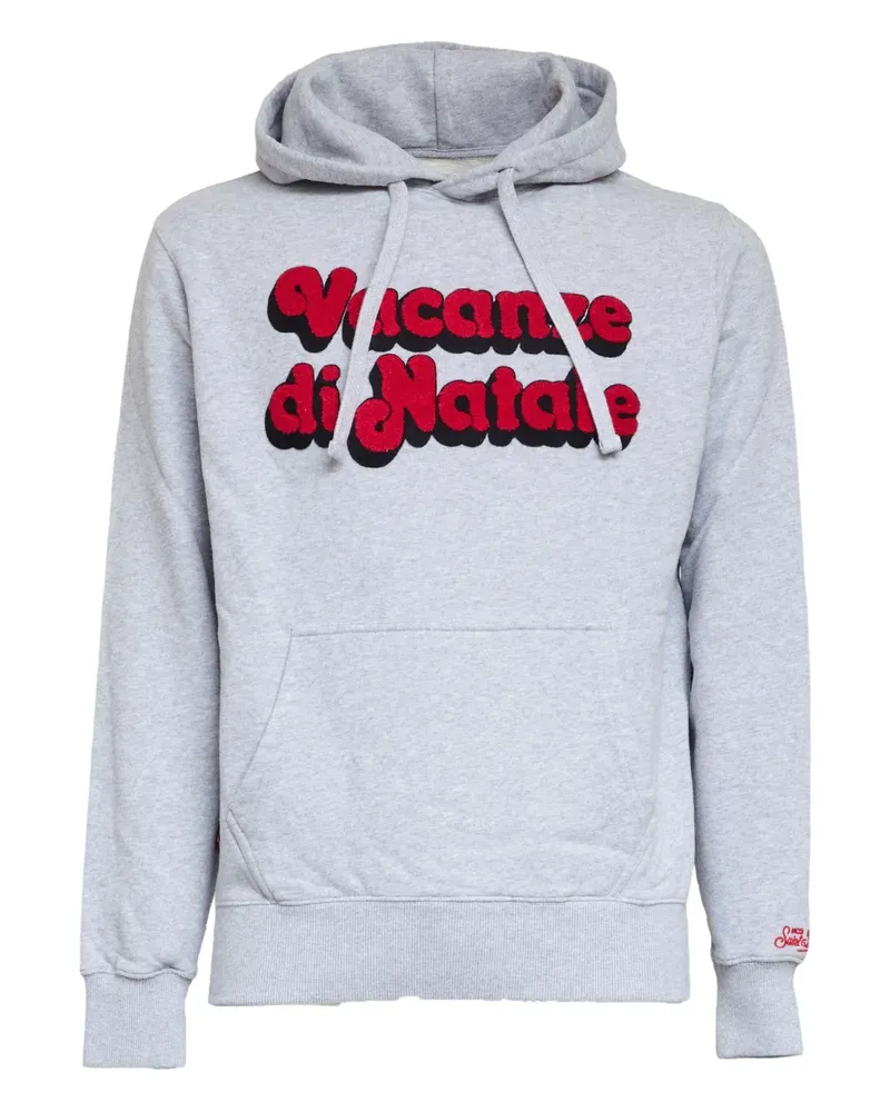 MC2 Saint Barth Tribeca letter-patch hoodie - Grau Grau