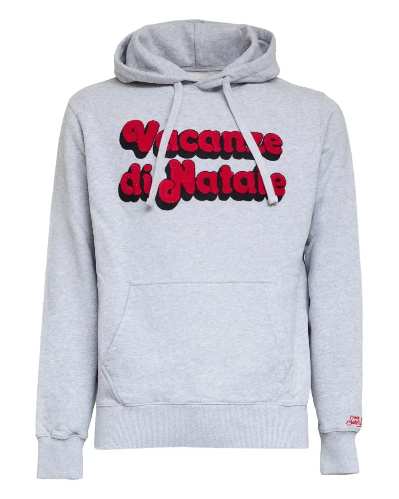 MC2 Saint Barth Tribeca Hoodie mit Buchstaben-Patch - Grau Grau