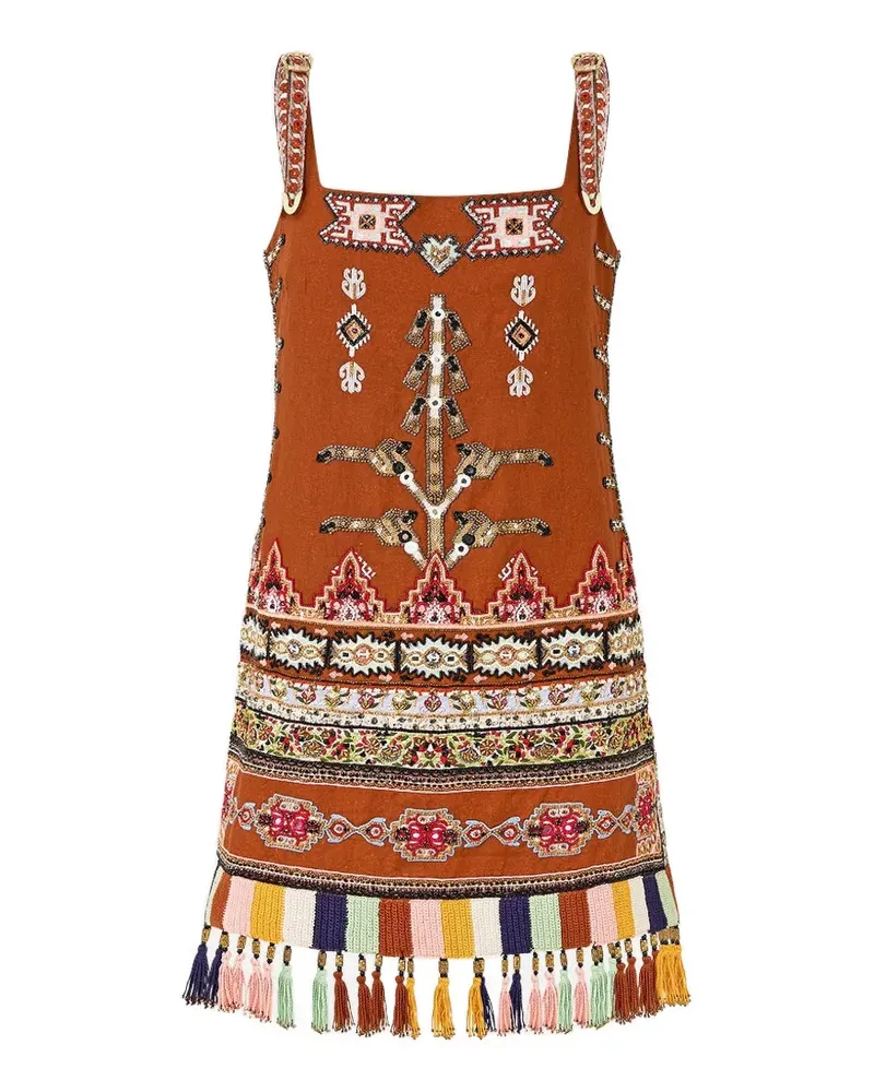 Camilla bead-embellished mini dress - Braun Braun
