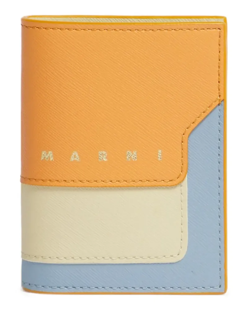 Marni Portemonnaie in Colour-Block-Optik - Orange Orange