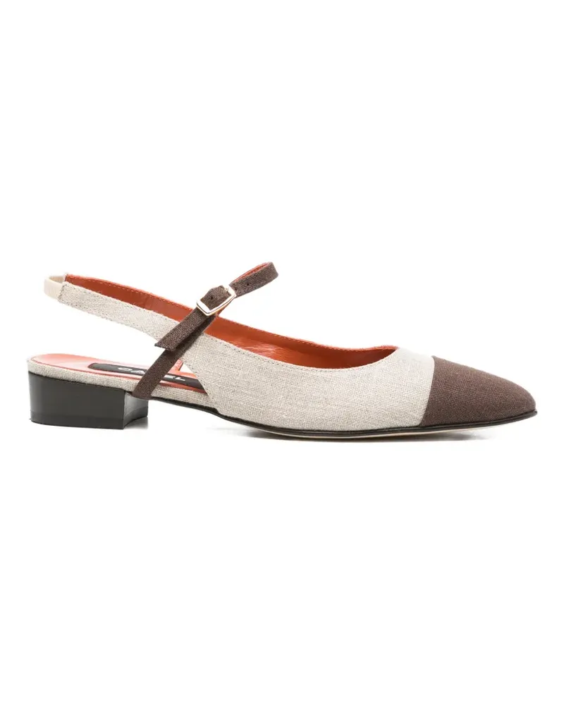 Carel Oceano 26 toe-cap flat pumps - Nude Nude