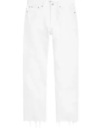 Ralph Lauren Cropped-Jeans mit hohem Bund Weiß