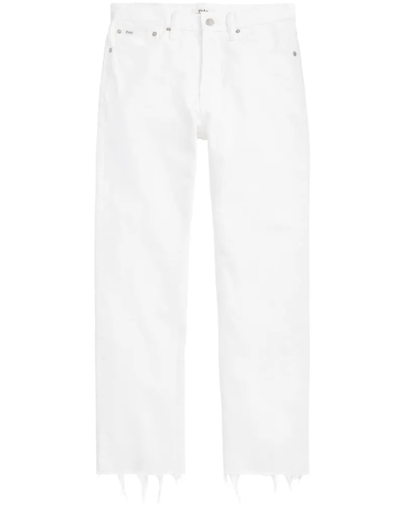 Ralph Lauren Cropped-Jeans mit hohem Bund - Weiß Weiß