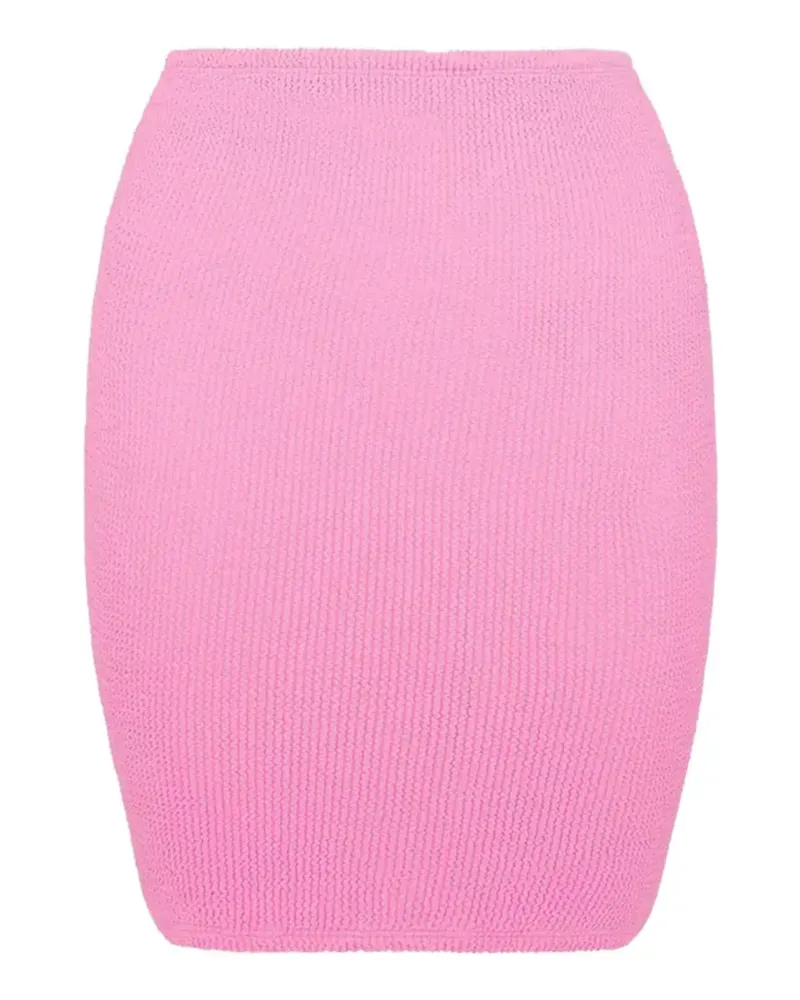 Hunza G Midikleid mit Knitteroptik - Rosa Rosa