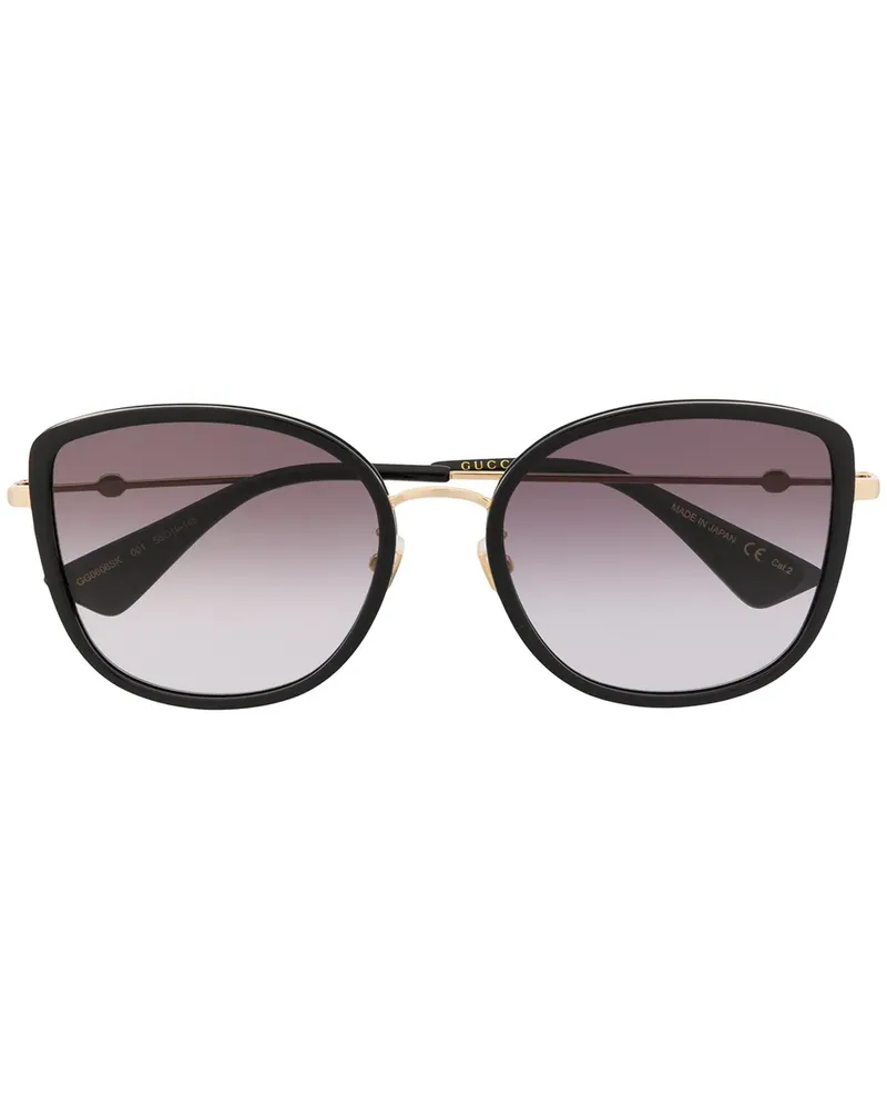 Gucci Oversized-Sonnenbrille - Schwarz Schwarz
