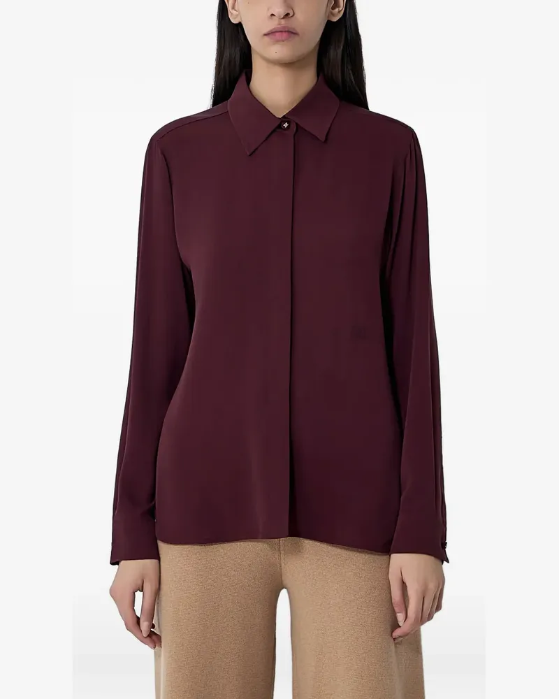 Max Mara button-down silk shirt - Rot Rot