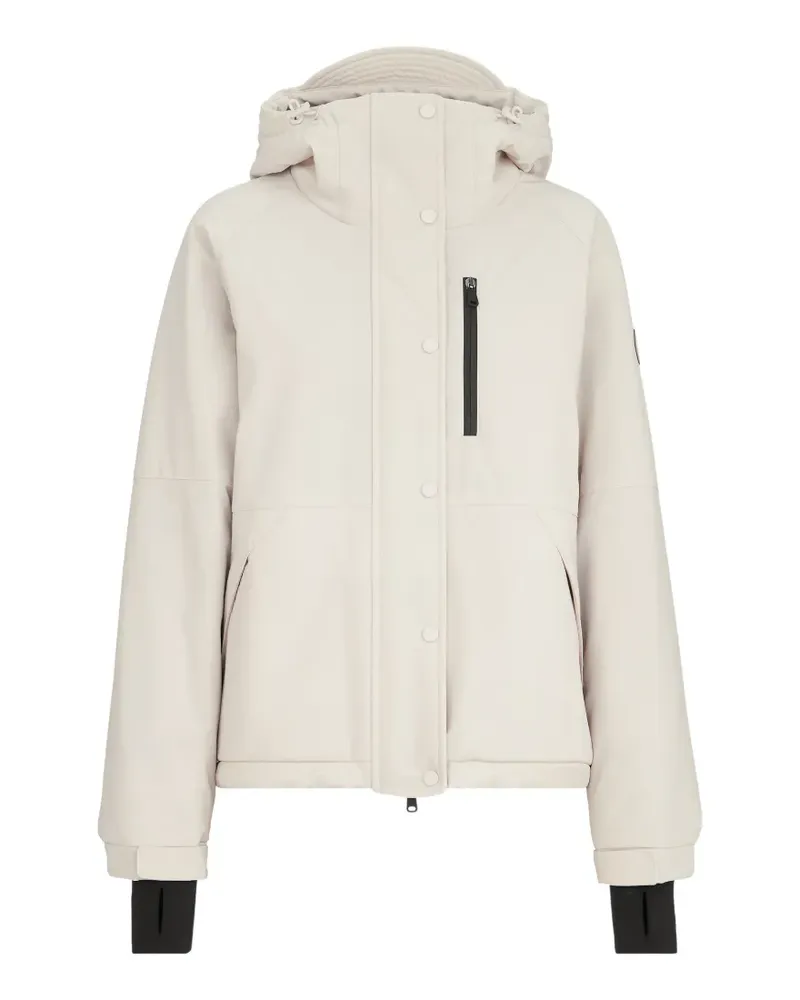 Brunello Cucinelli Gebondete Techno-Kapuzenjacke mit Thermore-Polsterung - Nude Nude