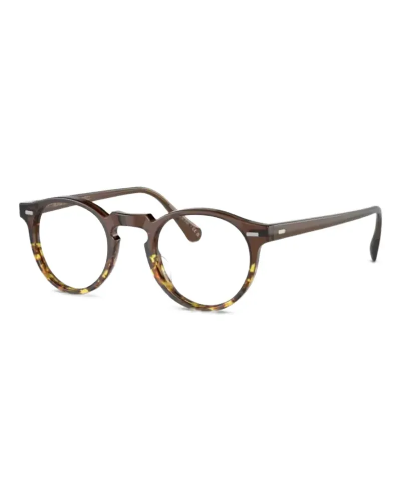 Oliver Peoples Gregory Peck round-frame glasses - Braun Braun