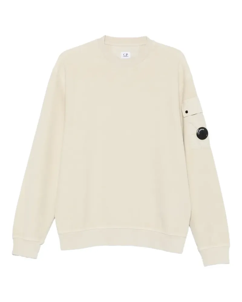 C.P. Company Sweatshirt mit Linsen-Detail - Nude Nude