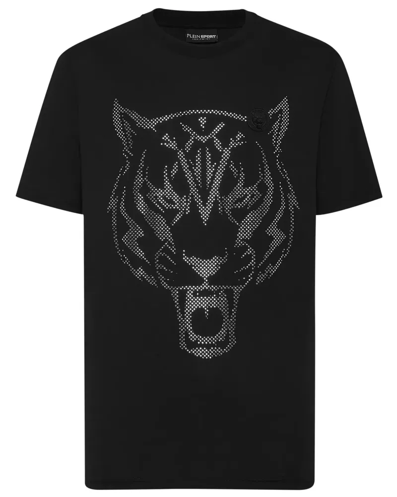 Philipp Plein Lamina Tiger T-Shirt - Schwarz Schwarz