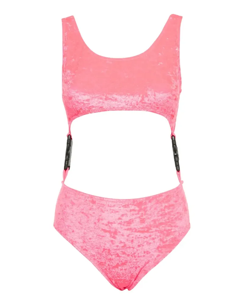 GCDS Badeanzug mit Cut-Out - Rosa Rosa