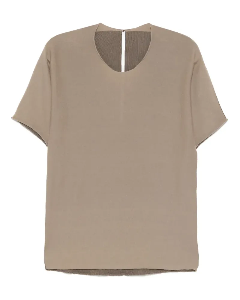 Label Under Construction Klassisches T-Shirt - Braun Braun