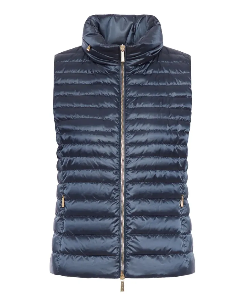 MOORER quilted-design gilet - Blau Blau