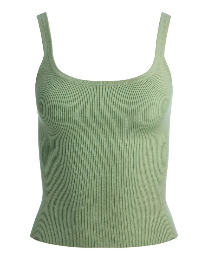 Alice + Olivia Geripptes Shana Tanktop - Grün Grün