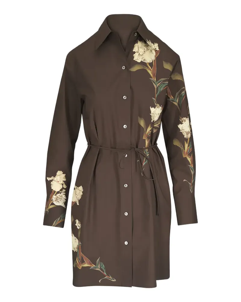 Vince floral-print shirt dress - Braun Braun
