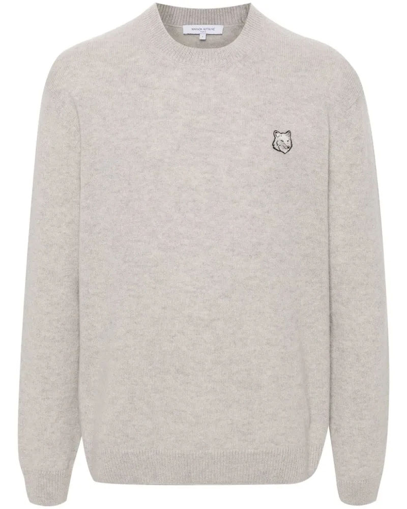 Kitsuné Pullover mit Fuchs-Motiv - Grau Grau