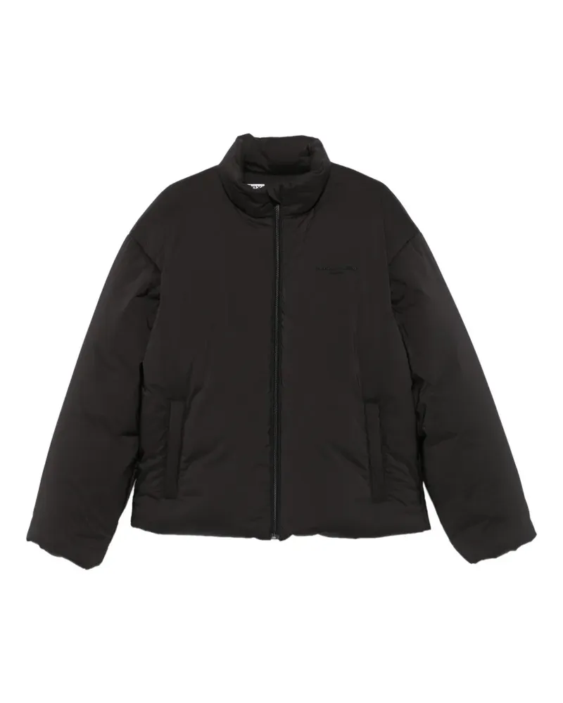 Alexander Wang logo-embroidered puffer jacket - Schwarz Schwarz