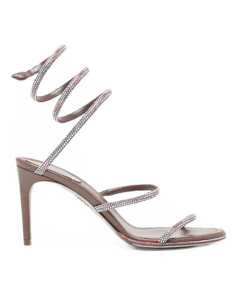 René Caovilla 105mm Cleo sandals - Braun Braun