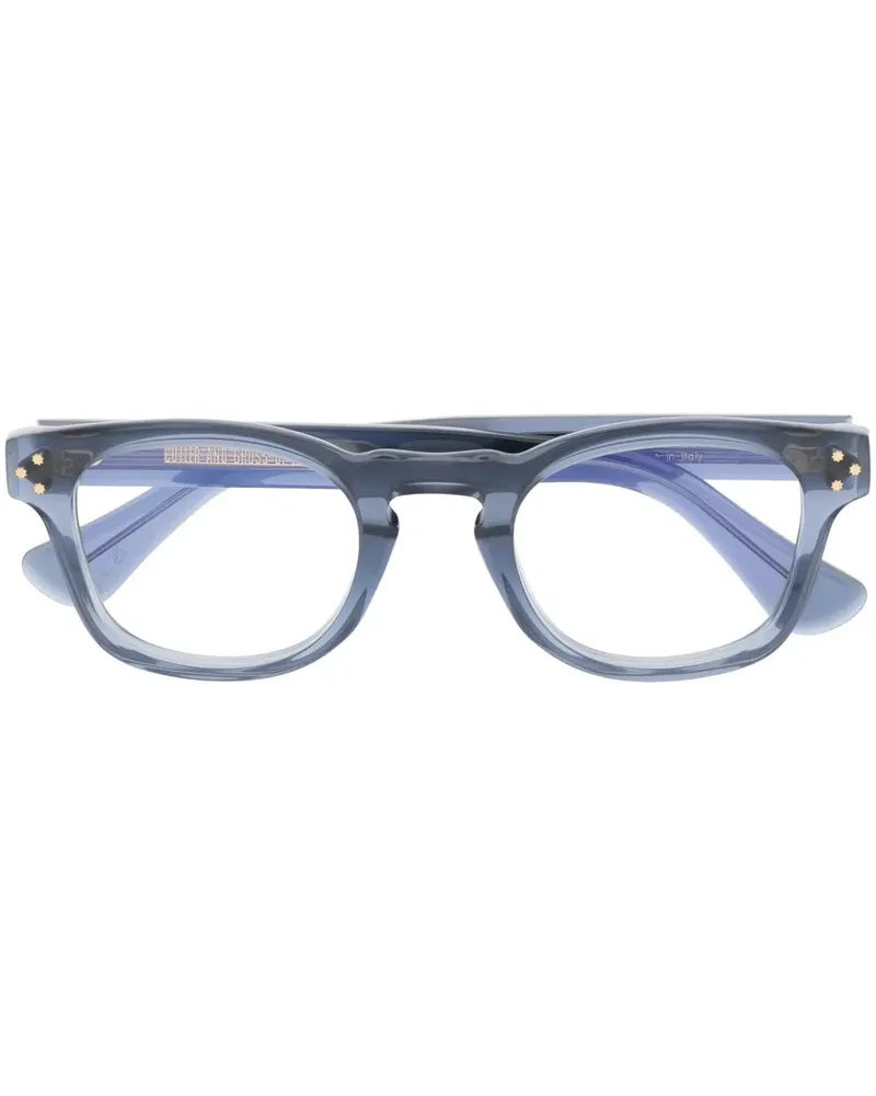 Cutler and Gross Brille mit eckigem Gestell - Blau Blau