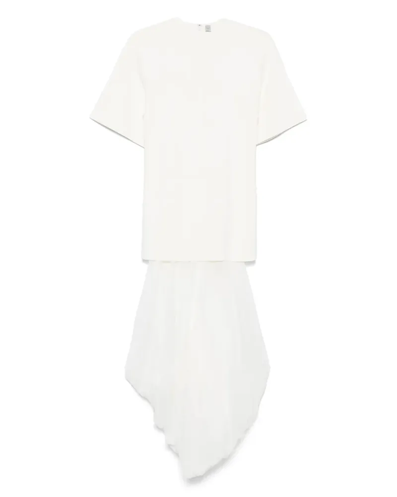 Totême T-Shirtkleid mit Kontrasteinsätzen - Nude Nude