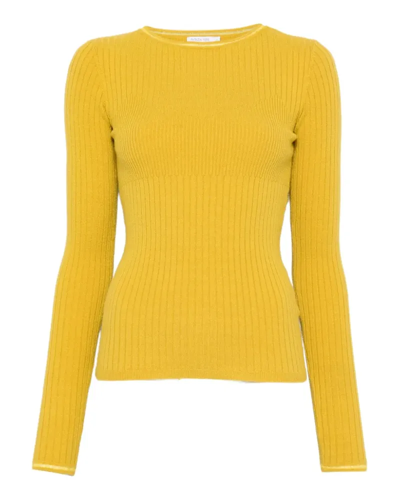 Patrizia Pepe rib-knit sweater - Gelb Gelb