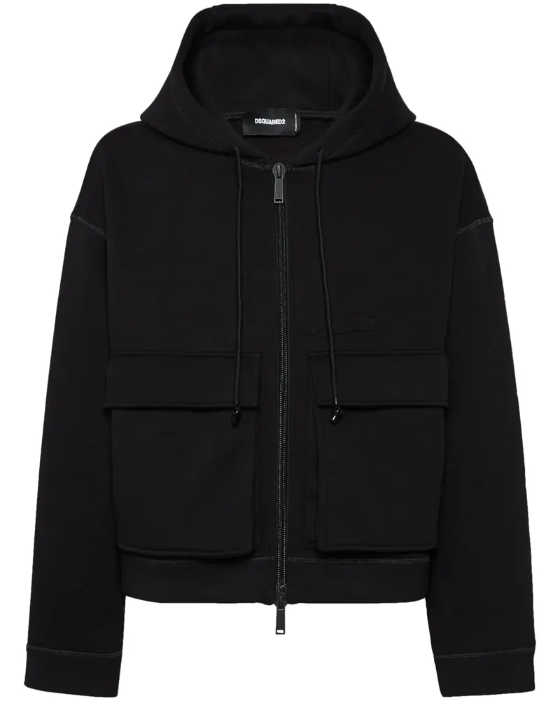 Dsquared2 Icon Kapuzenjacke - Schwarz Schwarz