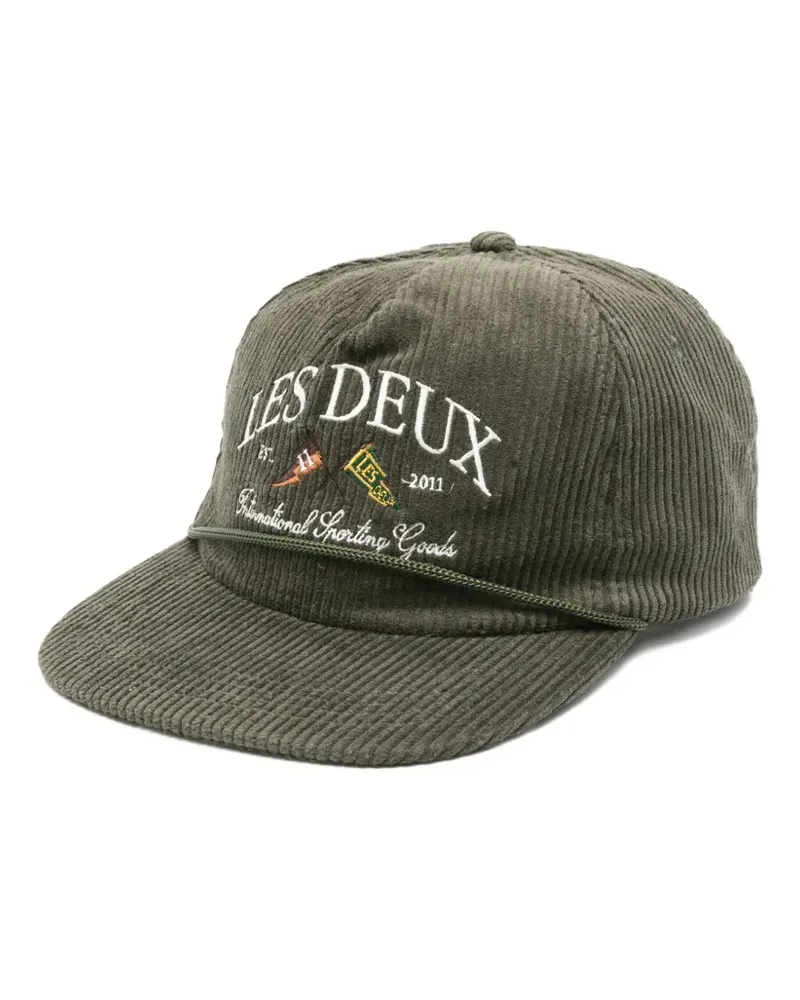 LES DEUX Baseballkappe aus Cord - Grün Grün