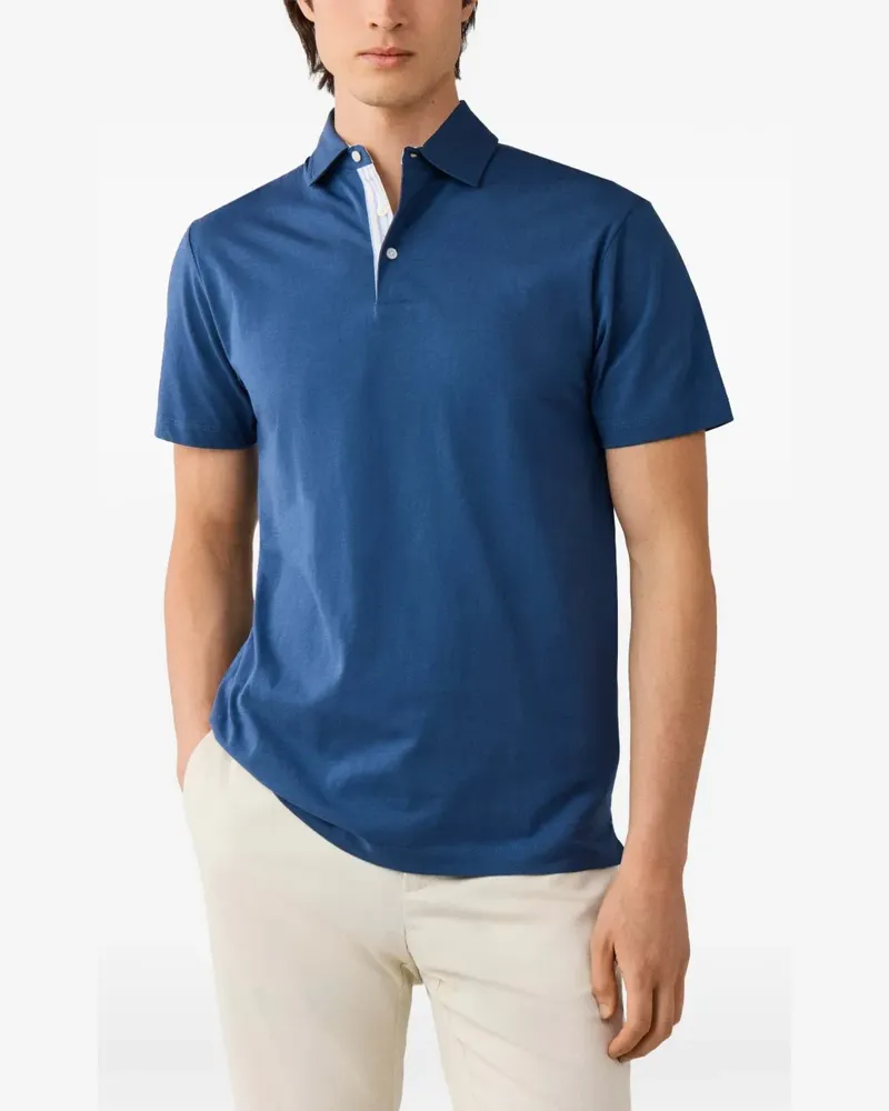 Hackett Klassisches Poloshirt - Blau Blau