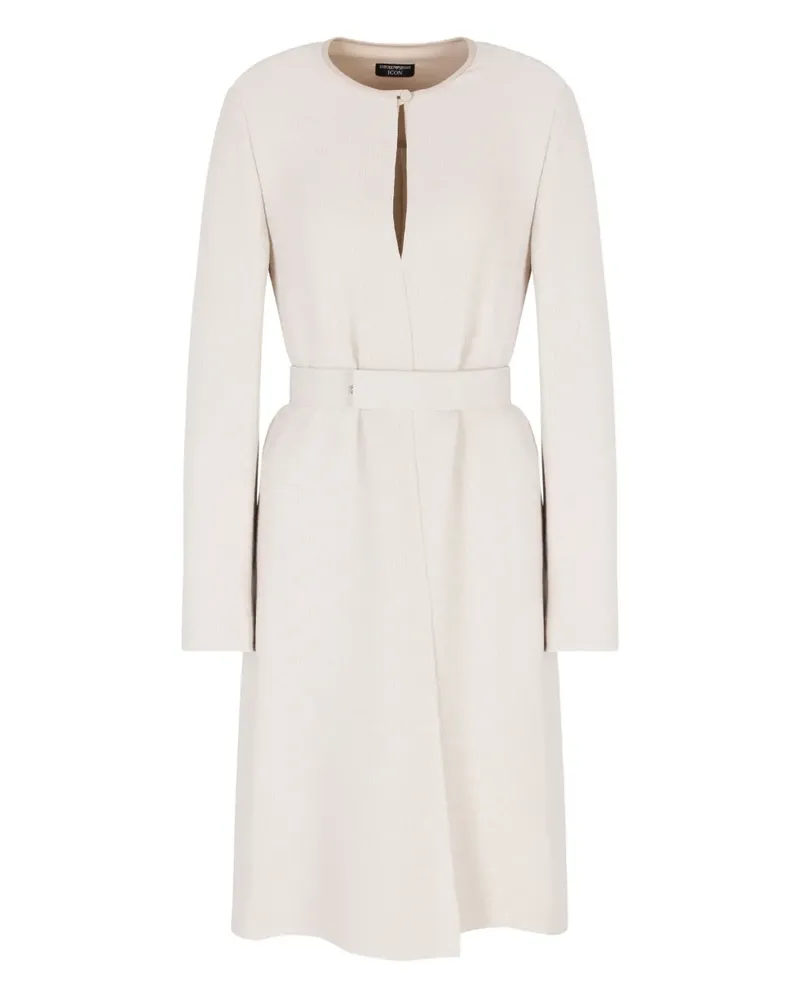 Emporio Armani Minikleid mit Gürtel - Nude Nude