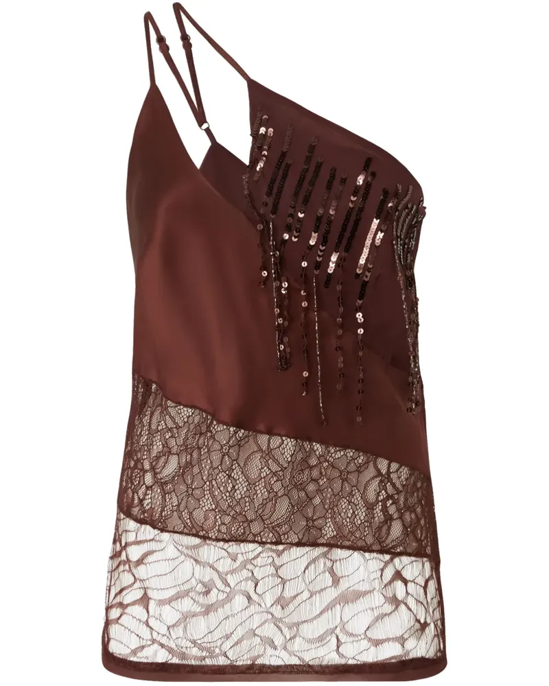 Pinko One-Shoulder-Top - Braun Braun