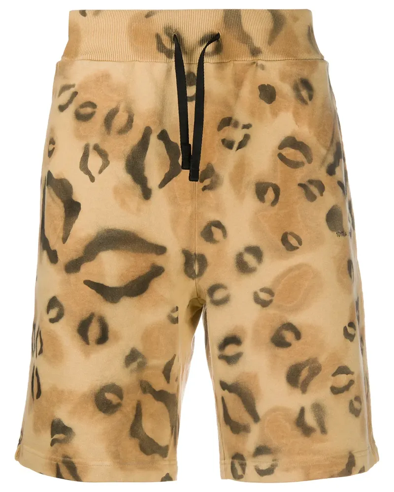 1017 ALYX 9SM Joggingshorts mit Leoparden-Print - Nude Nude