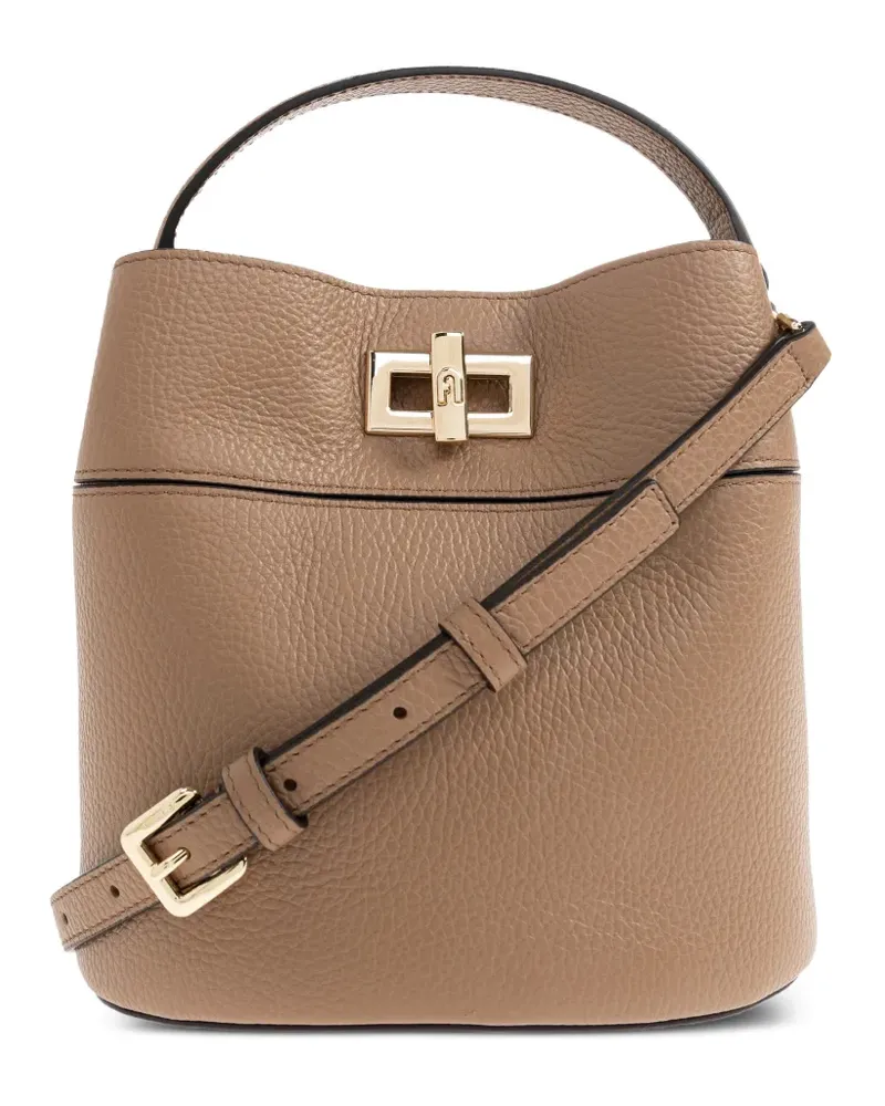 Furla Beuteltasche mit Henkel - Braun Braun