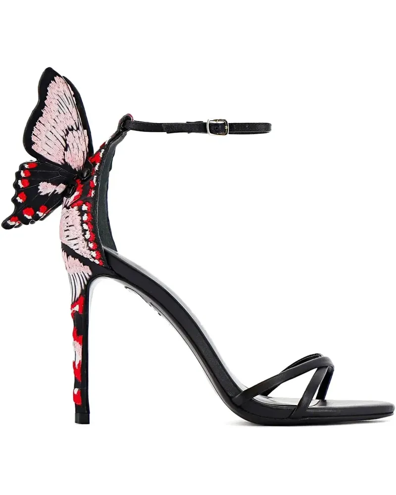 Sophia Webster Sandalen mit Schmetterling - Schwarz Schwarz