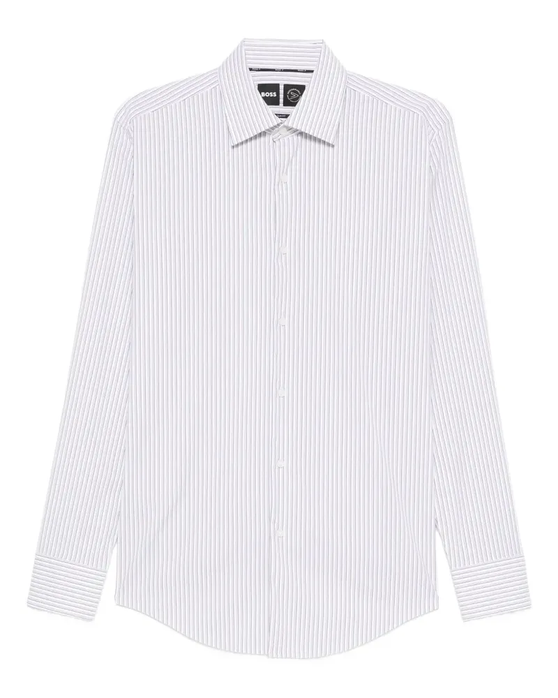 HUGO BOSS Gestreiftes Hemd - Weiß Weiß