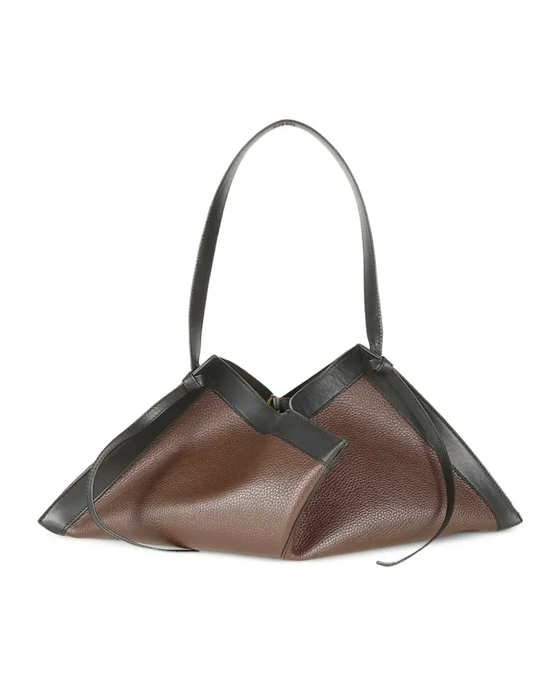 YUZEFI Wonton leather tote bag - Braun Braun