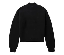 Intarsien-Pullover mit rundem Ausschnitt
