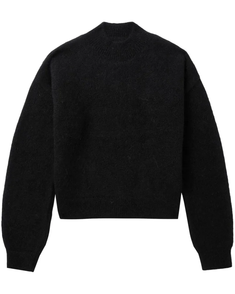 Jacquemus Intarsien-Pullover mit rundem Ausschnitt Schwarz