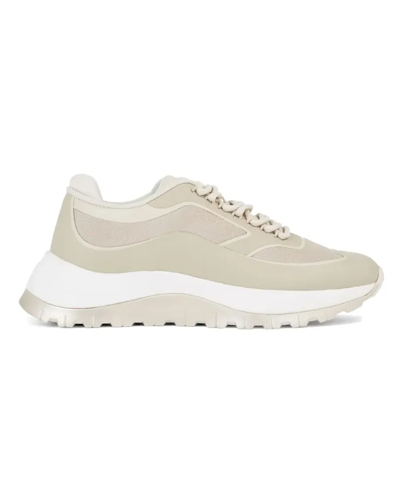 Calvin Klein 2 PIECE SOLE RUNNER LACE-UP SNEAKERS - Nude Nude