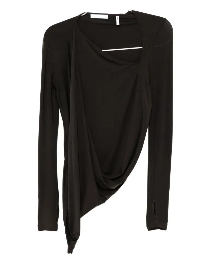 Helmut Lang Asymmetrisches Oberteil - Braun Braun