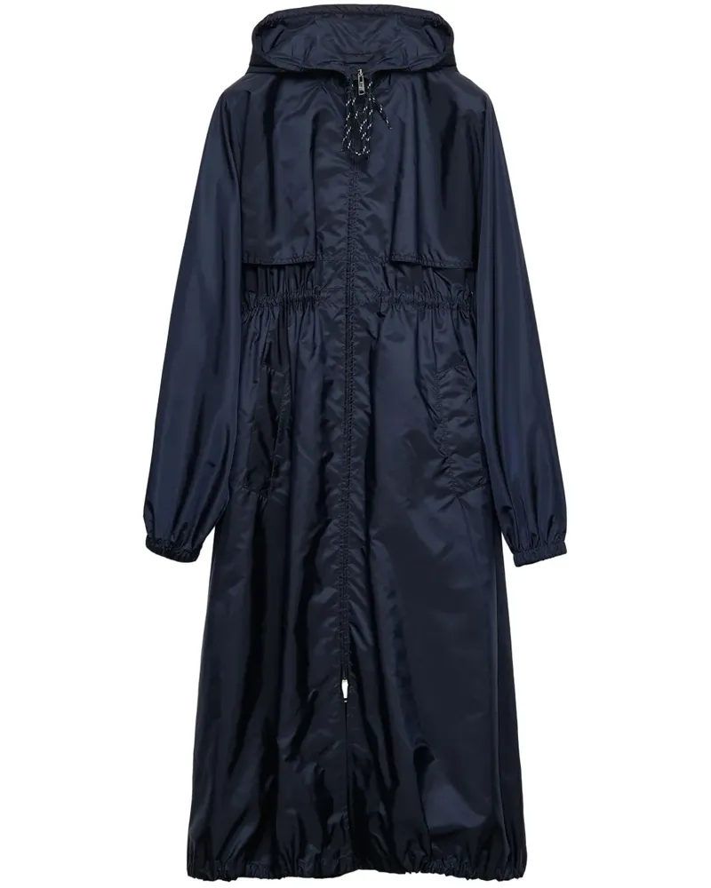Prada Regenmantel mit Kapuze - Blau Blau