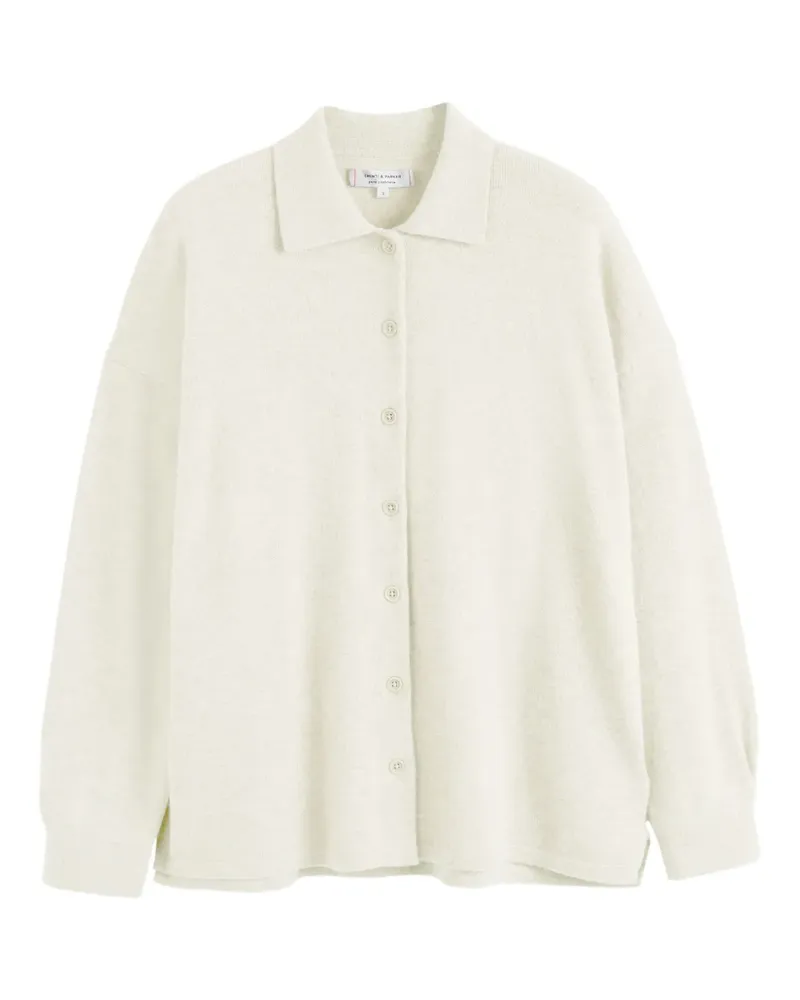 Chinti & Parker Cardigan mit Poloshirtkragen - Nude Nude
