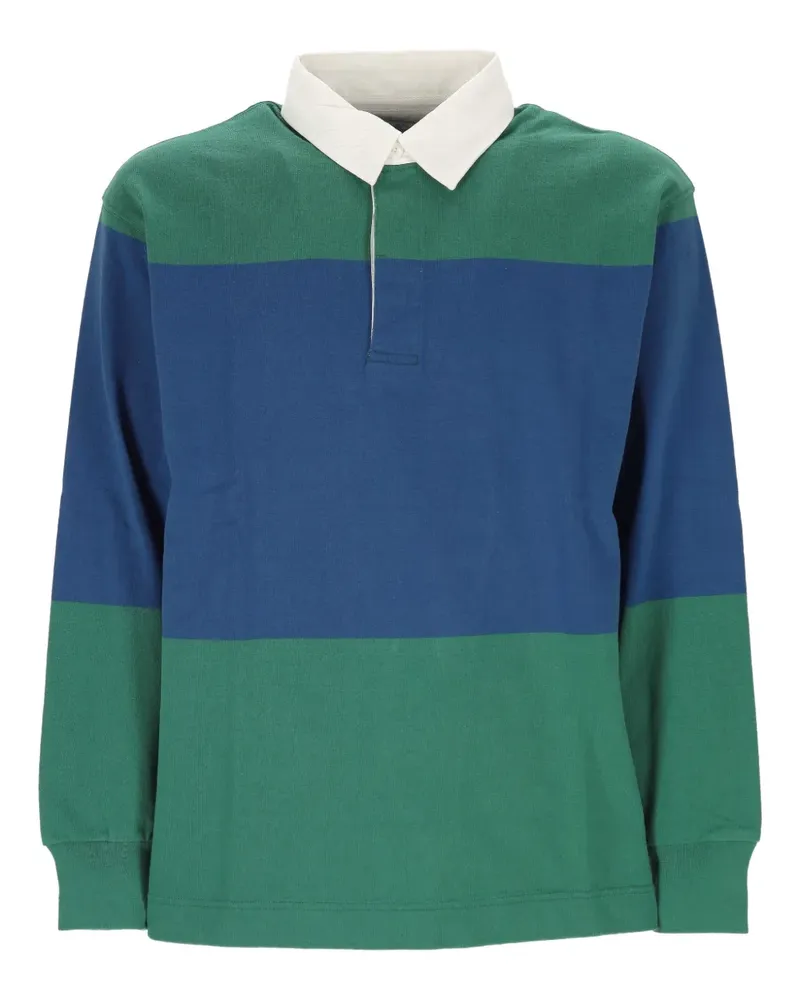 GRAMICCI Poloshirt in Colour-Block-Optik - Grün Grün