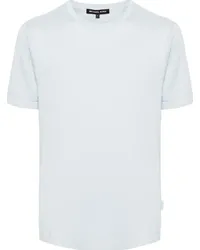 Michael Kors T-Shirt aus geripptem Strick Blau